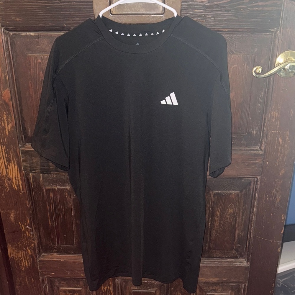 Adidas Men's Black Basic Short Sleeve Tee